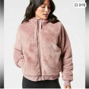 Athlete Ritual fur jacket mauve S